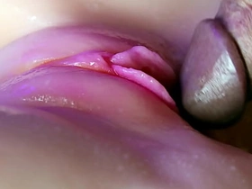 Juicy pussy close-up absorbs a portion of sperm from a beamy cock and slurps! online asian gay carnal knowledge videos