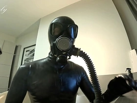 Gasmask filters playing - Latex lovers content gay sex videos asian hot