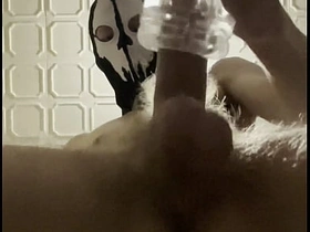 7 inch (18cm) Hot Cock owned by a Masked Nourishment Twink. Flashlight intense masturbation, Moaning. asian gay sexual congress hd videos