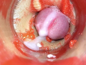 Camera in Vagina, Cervix POV, Tiny Cucked by Giant ‘Couple’, Cum in Pussy and Creampie - ASMR gay sex videos asian hot