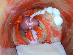 Camera Inside Deep Pussy toy Captures dose Ejaculation of Sperm asian gay massage sex free videos