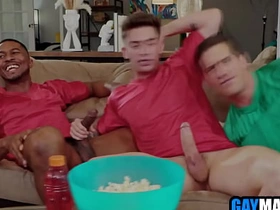 Football fan free used by white & black blithe buddies blithe asian coition videos