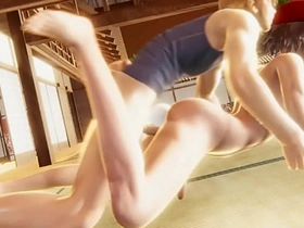 Pokemon Yaoi - Ash is fucked in a tatami - Asian Japanese Manga Anime Hentai Gay Porn old asian uncle gay sex videos