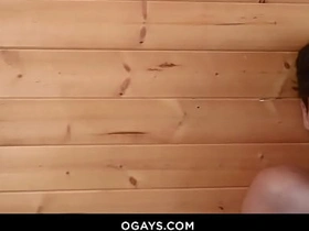 Max can't cock a snook at his step-dad's big nonplus in the sauna! south asian grown up gay sex videos