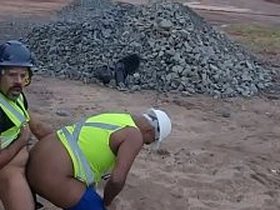 Public employees having sex on the construction site. asian anal gay sex videos