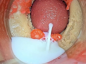 Cumming on Your Cock with Camera Inside Pussy - ASMR 4k aged asian transcriber gay sex videos