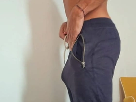 Masturbating and humping my big cock to a Hotel Room asian male to male elated sex videos