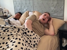 Don't Make a Noise so your Step-Brother won't Notice! - Threesome with Big Weasel words Tattoed Latino Twink asian gay moaning carnal knowledge videos