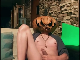 Commandeer Halloween Pumpking king Big Cock Vergon Corneador pide ofrenda a sus fieles seguidores asian gay sex series videos