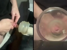 Pissing in a fleshlight helped by a friend POV asian gay sex videos this video