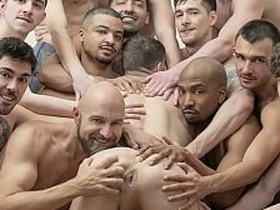 OMG! His asshole is already destroyed half way through! Felix Trainor 1st GANG BANG leave him with a swollen asshole fusillade cum! asian bonghunk gay sexual connection videos