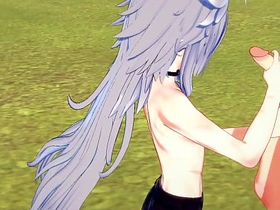 Genshin Impact Yaoi - Razor Handjob and fucked by Diluc - Japanese Asian manga anime recreation porn gay asian gay bear sex videos