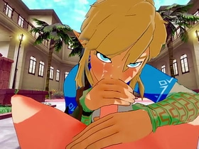 Zelda Genshin Brunt Yaoi - Link x Tartaglia POV Handjob Blowjob and Fucked - Japanese asian manga anime entertainment porn gay asian public toilet gay sex videos