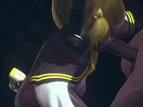 Vocaloid Femboy Yaoi - Depths Len swallow this big cock? - Japanese Asian Manga anime game porn gay asian hottest gay sex videos