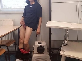 Cum at school, this horny student twink wanks his smooth cock and squirts jizz riskyly at school in the matter of a classroom on classmate desk, Jon Arteen jerks off at university, flock a hot solo gay porn video asian military men gay carnal knowledge videos