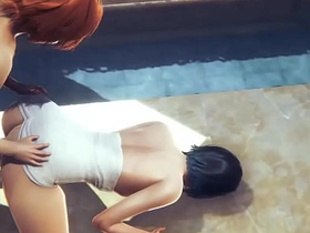 Genshin Impact - Venti Hardsex a public bath - Yellow-belly crossdress Japanese Asian Manga Anime Game Porn Gay sex videos asian gay twitter