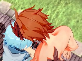 Genshin Impact Yaoi - Tartaglia x Chongyun blowjob and anal with creampie - Sissy crossdress Japanese Asian Manga Anime Game Porn cheerful full hd asian cheerful sexual relations videos