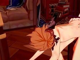 Genshin Impact Yaoi - Zhongli x Tartaglia Blowjob and fucked - Sissy crossdress Japanese Asian Manga Anime Game Porn Gay asian gay site hot sex videos