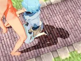 Genshin Impact Yaoi - Tartaglia x Chongyun HardSex - Sissy crossdress Japanese Asian Manga Anime Game Porn Gay gay asian intercourse videos. com