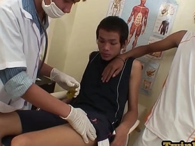 Asia twink cums after 3way sex and oral with doctors free download asian gay sex videos