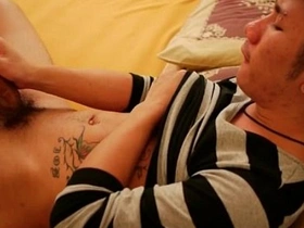Asian gay strokes his cock round bed asian gay teen sex videos