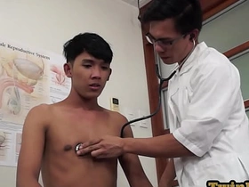 Asian doctor inspecting twinks butt blue unadorned asian gay sex videos